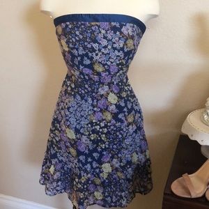 Romy super‎ cute tube dress purple blue floral